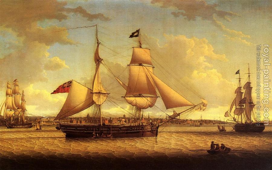 Robert Salmon : Ship off Liverpool